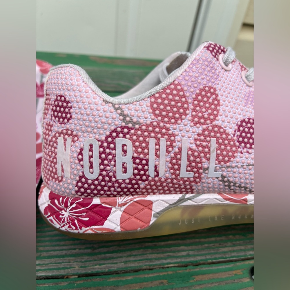Nobull Cherry Blossom Womens Sz 8.5 Mens Sz 7 Pink Running Training Shoes - Picture 13 of 16